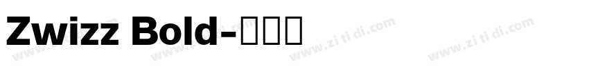 Zwizz Bold字体转换